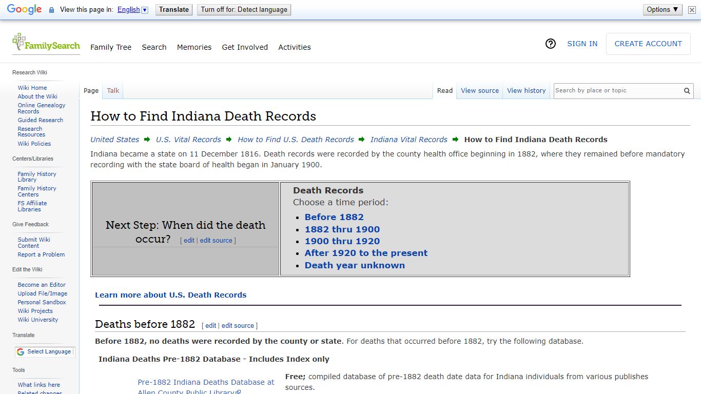 How to Find Indiana Death Records • FamilySearch